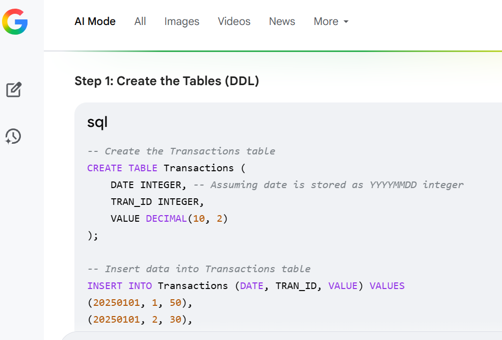 Transaction Table