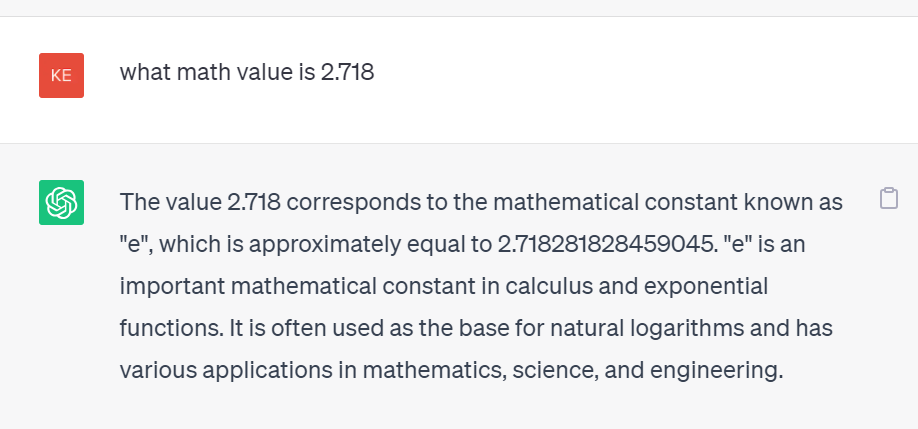 Exponential Value