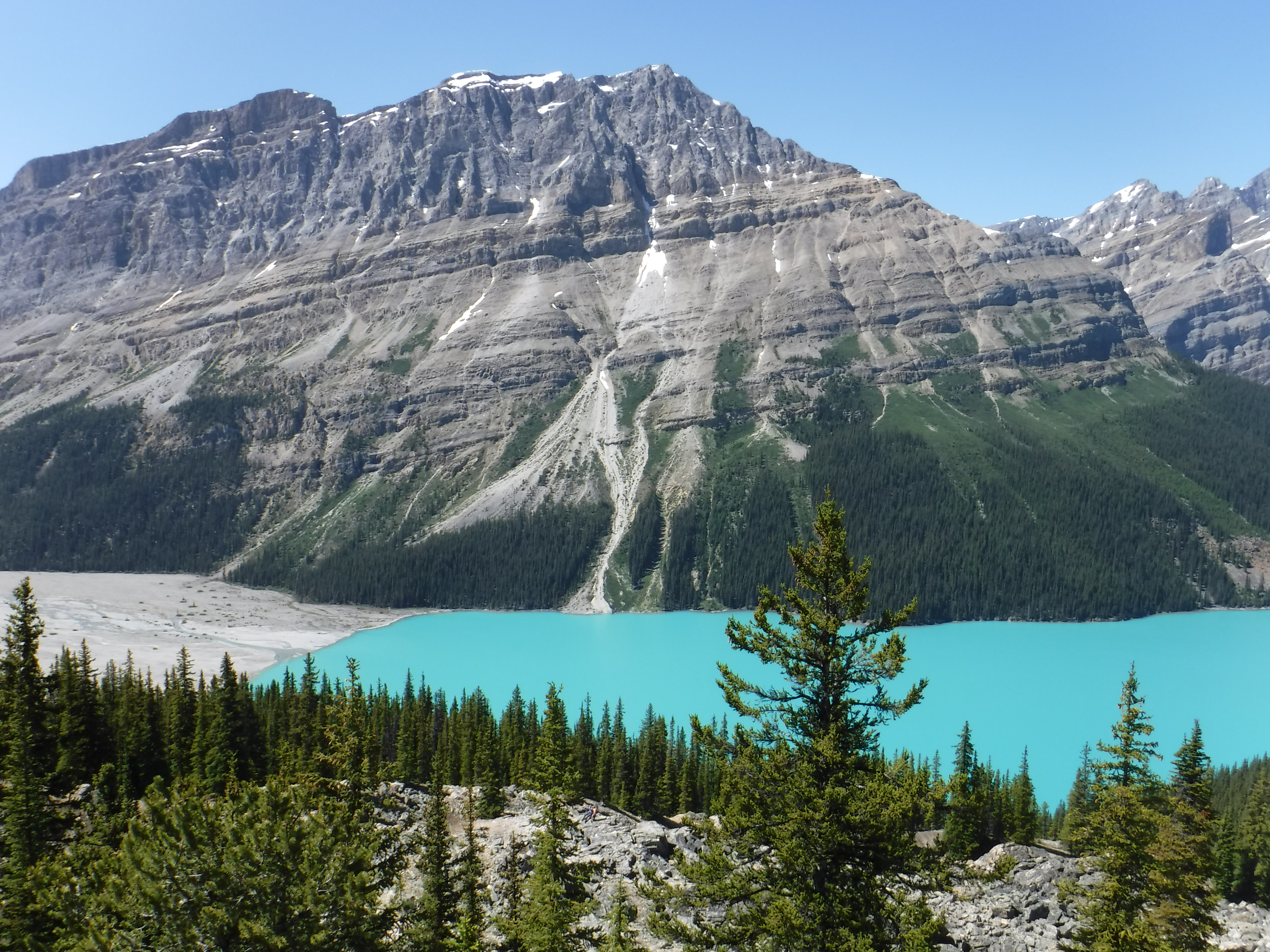 Mountains Surrounding Peyto Lake