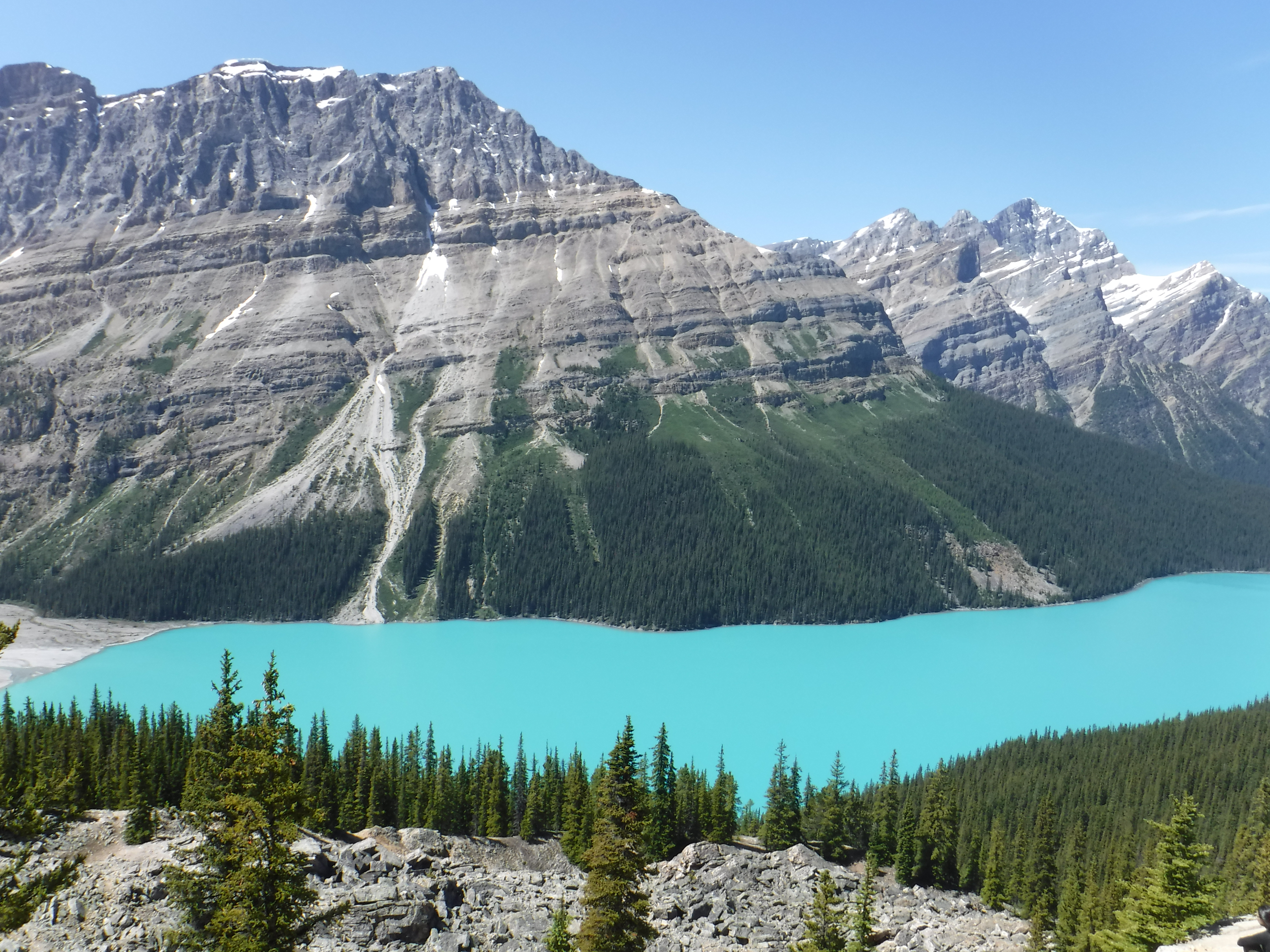 Mountains Surrounding Peyto Lake