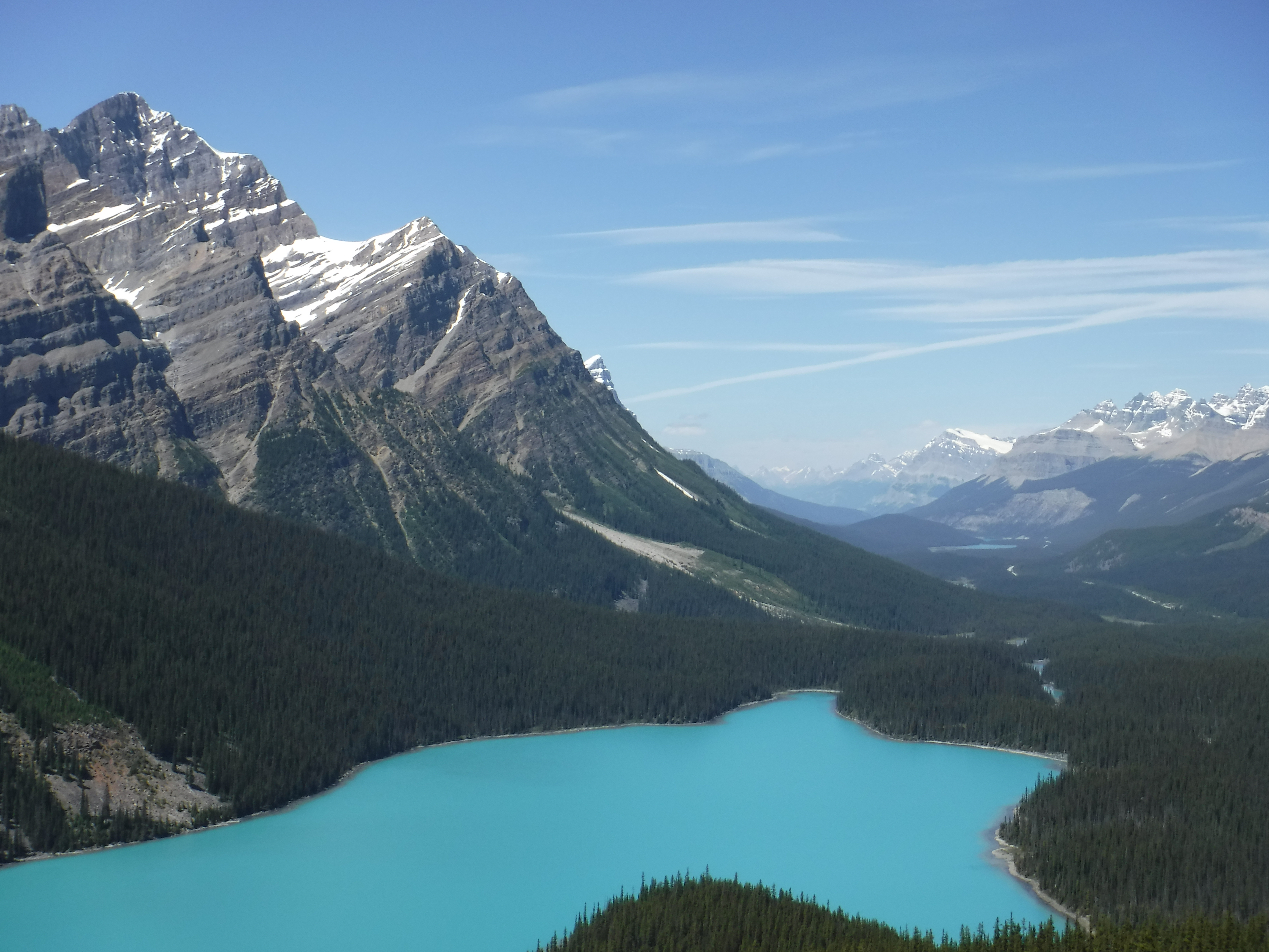 Mountains Surrounding Peyto Lake