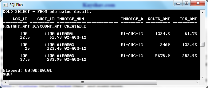 Inserted Data